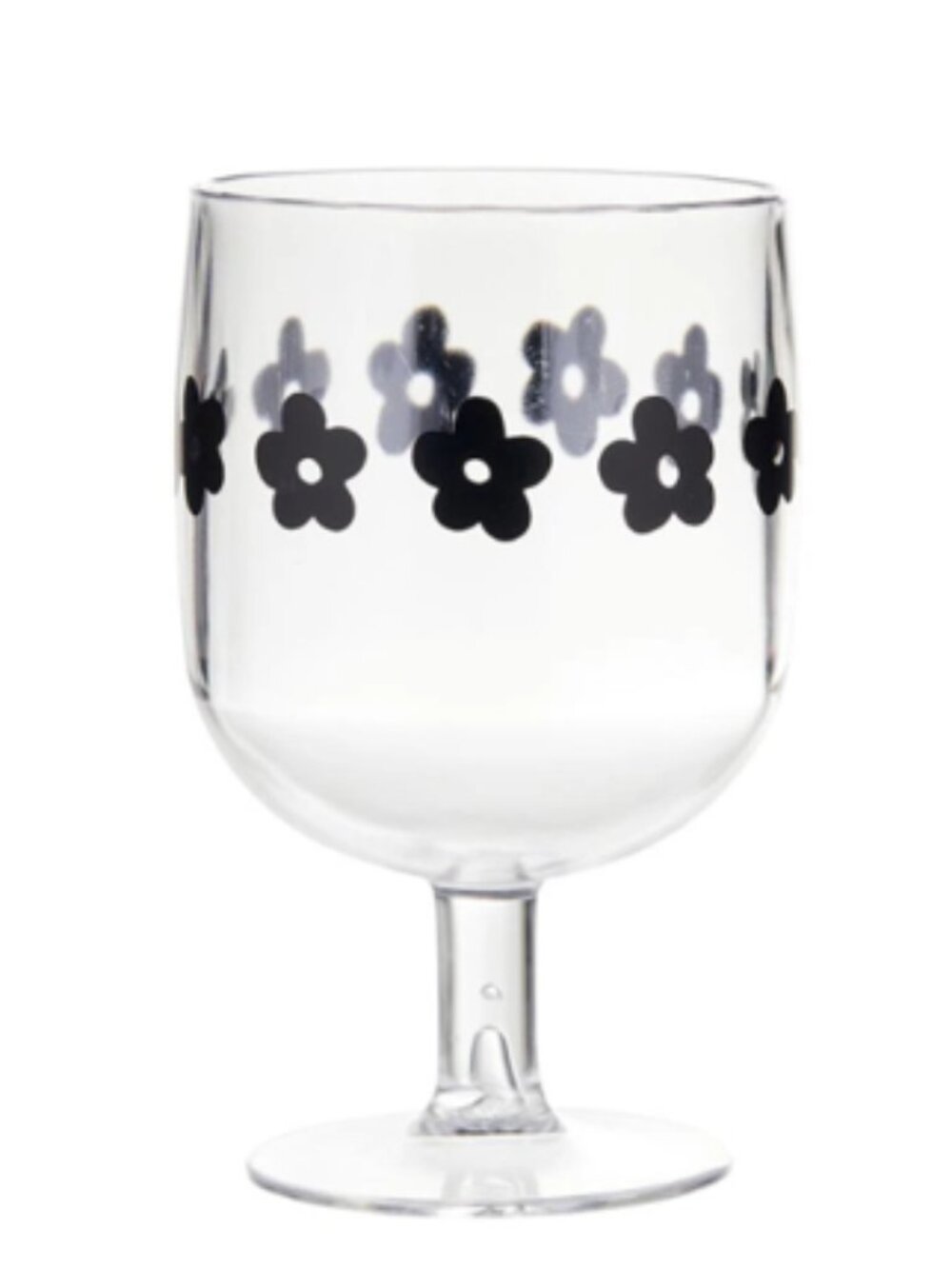 Stackable Acrylic Wine Glasses - Flowers NWT - Picture 2 of 3